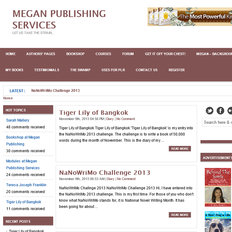 Megan Publishing Services - Let us take the strain...